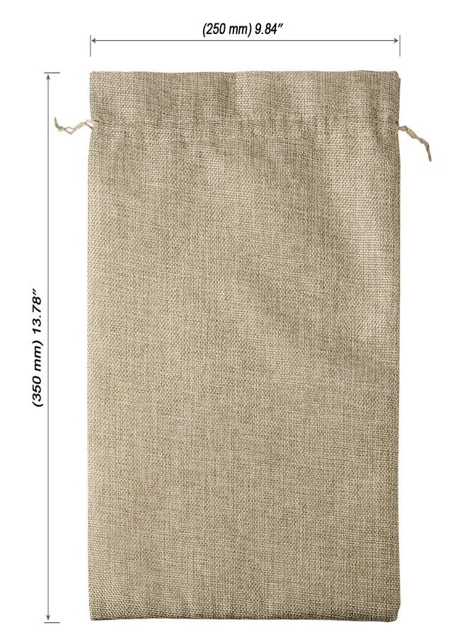 MOUYAT 30 PCS 10 x 14 Inch Burlap Bags with Drawstring, Burlap Favor Sack Wrap Bags Bulk Reusable Linen Rustic Craft Gift Bag Treat Pouches for Wedding, Party, Household Storage - Image 2